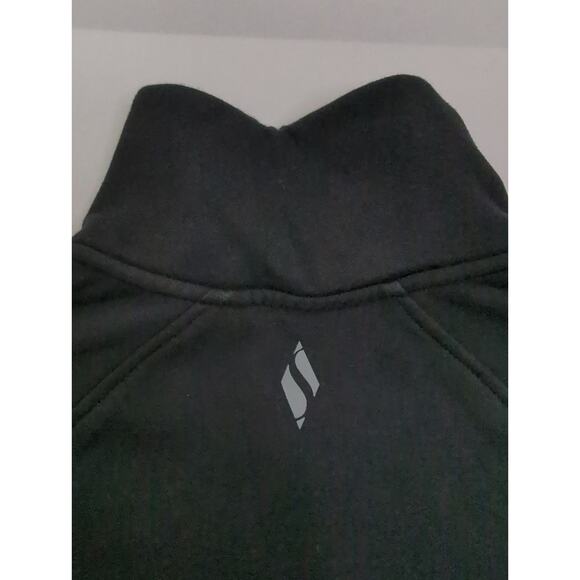 SKECHERS Black Full Zip Athletic Sweatshirt Jacket High Neck Women's size L - Picture 5 of 8